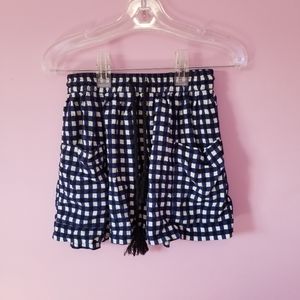 checkered pattern skirt